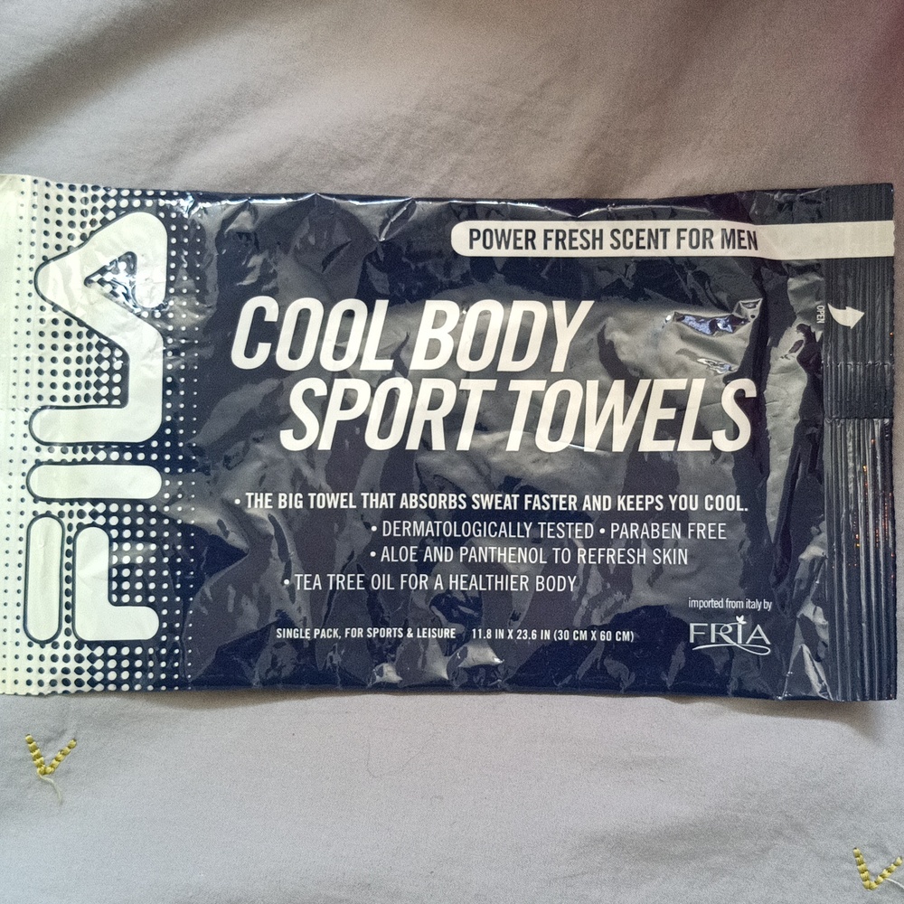 Fila Cool Body Sport Towels New